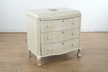Load image into Gallery viewer, Vintage Waterfall Chest of Drawers in Distressed White Solid Wood
