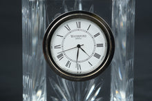 Load image into Gallery viewer, Waterford Crystal Desk Clock Mantel Clock Roman Numerals Cut Crystal Quartz