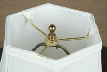 Load image into Gallery viewer, Waterford Crystal Table Lamp 21.5" Tall – Cut Crystal Base with Brass Accents & White Shade