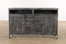 Load image into Gallery viewer, Weathered Gray Parota Entertainment / Console Cabinet
