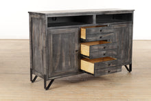 Load image into Gallery viewer, Weathered Gray Parota Entertainment / Console Cabinet

