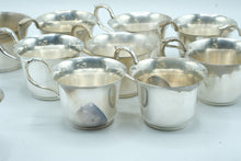 Load image into Gallery viewer, Webster Wilcox Vintage Silverplate Punch Bowl Set 12 Cups International Silver