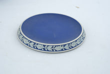 Load image into Gallery viewer, Vintage Wedgwood Dark Blue Jasperware Tea Set Teapot Sugar Creamer Stand 4 Pc