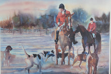 Load image into Gallery viewer, “Hunting Day” by V. Weller – Signed & Matted Limited Edition Print – 37" x 31"