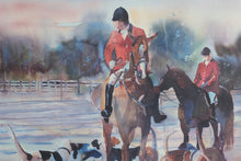 Load image into Gallery viewer, “Hunting Day” by V. Weller – Signed & Matted Limited Edition Print – 37" x 31"