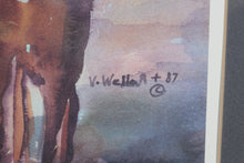 Load image into Gallery viewer, “Hunting Day” by V. Weller – Signed & Matted Limited Edition Print – 37" x 31"