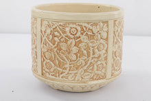 Load image into Gallery viewer, Weller Clinton Ivory 1914 Antique Art Pottery Floral Footed Jardiniere Planter