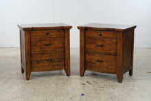 Load image into Gallery viewer, Pair of Napa Furniture Design Whistler Retreat Solid Mango 3-Drawer Nightstands