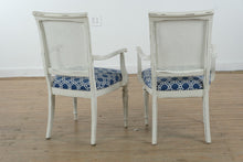 Load image into Gallery viewer, Antique-Style Painted Drop-Leaf Dining Table with Mixed Cane-Back Chairs, 5-Piece Set