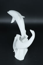 Load image into Gallery viewer, Kaiser Glazed Porcelain Dolphin Figurine – West Germany, White Gloss Finish
