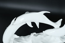 Load image into Gallery viewer, Rare Kaiser Triple Dolphin Figurine – Glossy White Porcelain, West Germany