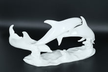 Load image into Gallery viewer, Rare Kaiser Triple Dolphin Figurine – Glossy White Porcelain, West Germany