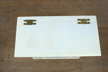 Load image into Gallery viewer, Vintage Painted Pine Tilt Top Hamper Cabinet Six Drawer Front Storage Chest