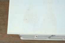 Load image into Gallery viewer, Vintage Painted Pine Tilt Top Hamper Cabinet Six Drawer Front Storage Chest