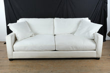 Load image into Gallery viewer, 92 Inch Contemporary Upholstered Sofa Linen Fabric Deep Seat