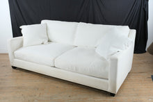 Load image into Gallery viewer, 92 Inch Contemporary Upholstered Sofa Linen Fabric Deep Seat