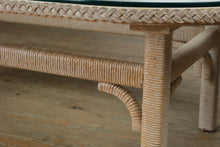 Load image into Gallery viewer, White Wicker Coffee Table- Henry Link