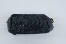 Load image into Gallery viewer, Whiting and Davis Black Metal Mesh Leather Crossbody Shoulder Bag