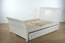 Load image into Gallery viewer, White Full-Size Sleigh Trundle Bed by Stanley Furniture