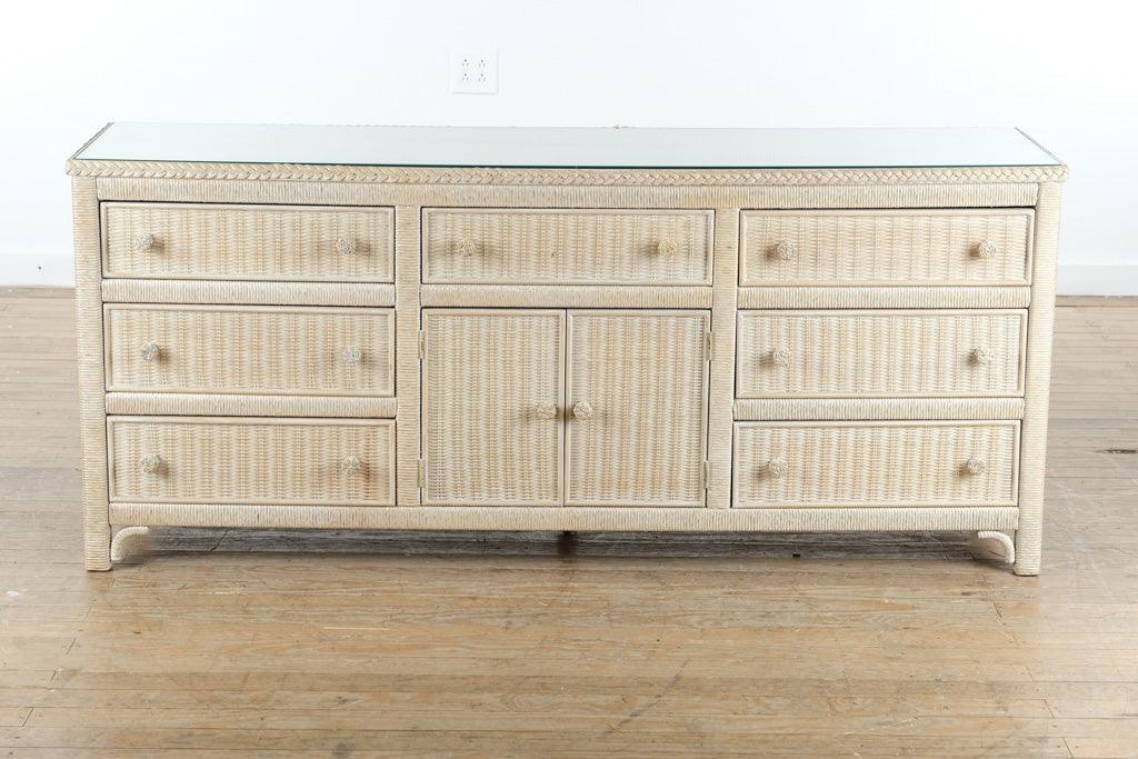 Henry Link Wicker Dresser with Mirror – Lexington Furniture
