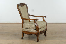 Load image into Gallery viewer, Wide Wooden Framed Arm Chair- Broyhill