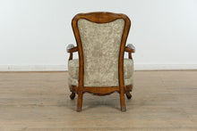 Load image into Gallery viewer, Wide Wooden Framed Arm Chair- Broyhill