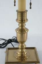 Load image into Gallery viewer, Wildwood Solid Brass Table Lamp with Tole-Style Metal Shade & Claw Feet Base – 25” Tall Luxury Traditional Lamp