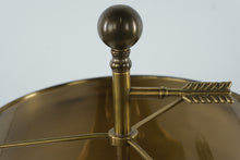 Load image into Gallery viewer, Wildwood Solid Brass Table Lamp with Tole-Style Metal Shade & Claw Feet Base – 25” Tall Luxury Traditional Lamp