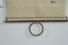 Load image into Gallery viewer, Vintage Williamsburg Needlepoint Wall Hanging Colonial Shops Textile Art