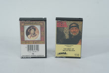 Load image into Gallery viewer, Willie Nelson Cassette Lot (2) – Red Headed Stranger & The Best of Willie Nelson – Vintage Columbia & Heartland Music