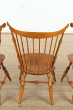 Load image into Gallery viewer, Set of 4 Windsor Dining Chairs by Nichols & Stone
