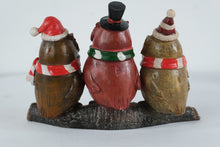 Load image into Gallery viewer, Christmas Owl Family Figurine on Branch Holiday Decor Sculpture