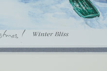 Load image into Gallery viewer, William Mangum Signed Print – “Winter Bliss” Framed Holiday Scene (Personalized)