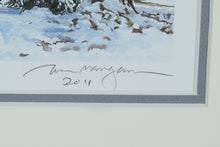 Load image into Gallery viewer, William Mangum Signed Print – “Winter Bliss” Framed Holiday Scene (Personalized)