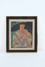 Load image into Gallery viewer, Vintage Harriet Meserole Lady Drinking Straw Vogue August 1 1926 Cover Framed Art Print