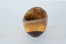 Load image into Gallery viewer, Hand Turned Wood Bowl Sculptural Asymmetric Rim Rustic Studio Art Vessel