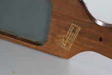 Load image into Gallery viewer, Wooden Wall Sconce with Mirror and Glass Hurricane Candle Holder
