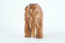 Load image into Gallery viewer, Wooden Carved Elephant - 8" Tall
