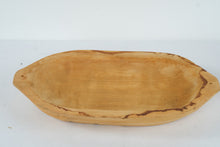 Load image into Gallery viewer, Hand Carved Wooden Dough Bowl Primitive Farmhouse Serving Tray 21 Inch