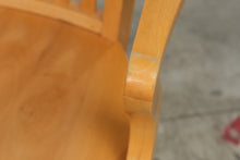 Load image into Gallery viewer, Maple Wood Swivel Office Chair with Slat Back and Casters