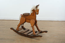 Load image into Gallery viewer, Handcrafted Wooden Rocking Horse – 41” Wide x 15.5” Deep x 36” Tall – Excellent Condition