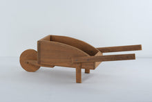 Load image into Gallery viewer, Rustic Wooden Decorative Wheelbarrow