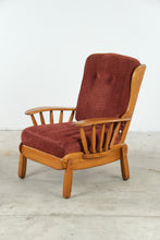 Load image into Gallery viewer, Mid Century Danish Modern Lounge Chair in Solid Beech with Upholstered Cushions- ONLINE ONLY