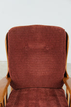 Load image into Gallery viewer, Mid Century Danish Modern Lounge Chair in Solid Beech with Upholstered Cushions- ONLINE ONLY