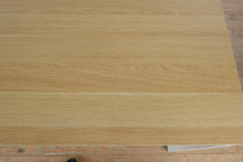 Load image into Gallery viewer, Modern Oak Computer Desk with White Steel Sled Base Legs