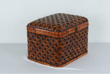 Load image into Gallery viewer, Woven Bamboo Storage Basket Chest Trunk Box With Lid