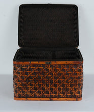 Load image into Gallery viewer, Woven Bamboo Storage Basket Chest Trunk Box With Lid