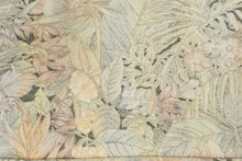 Load image into Gallery viewer, Cream Woven Wicker Lounge Chair & Matching Ottoman – Tropical Upholstery, Coastal Cottage Style