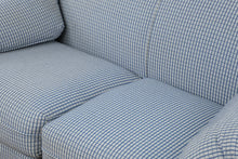 Load image into Gallery viewer, Coastal Blue Check Rattan Loveseat by Lane Venture