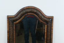 Load image into Gallery viewer, Rattan Wicker Wall Mirror Arched Frame Coastal Boho Decor